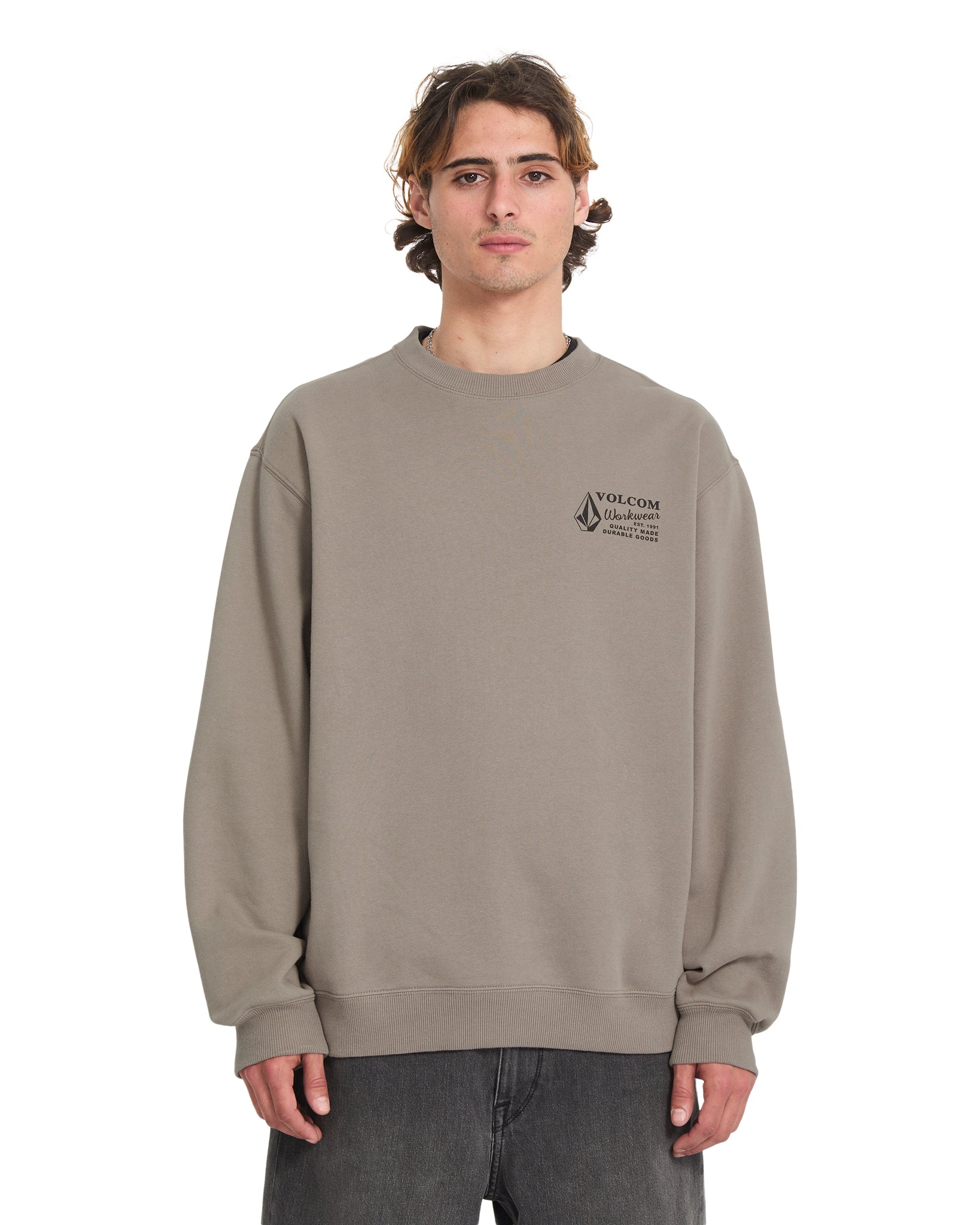 SWEAT WORKWEAR CREW BRINDLE