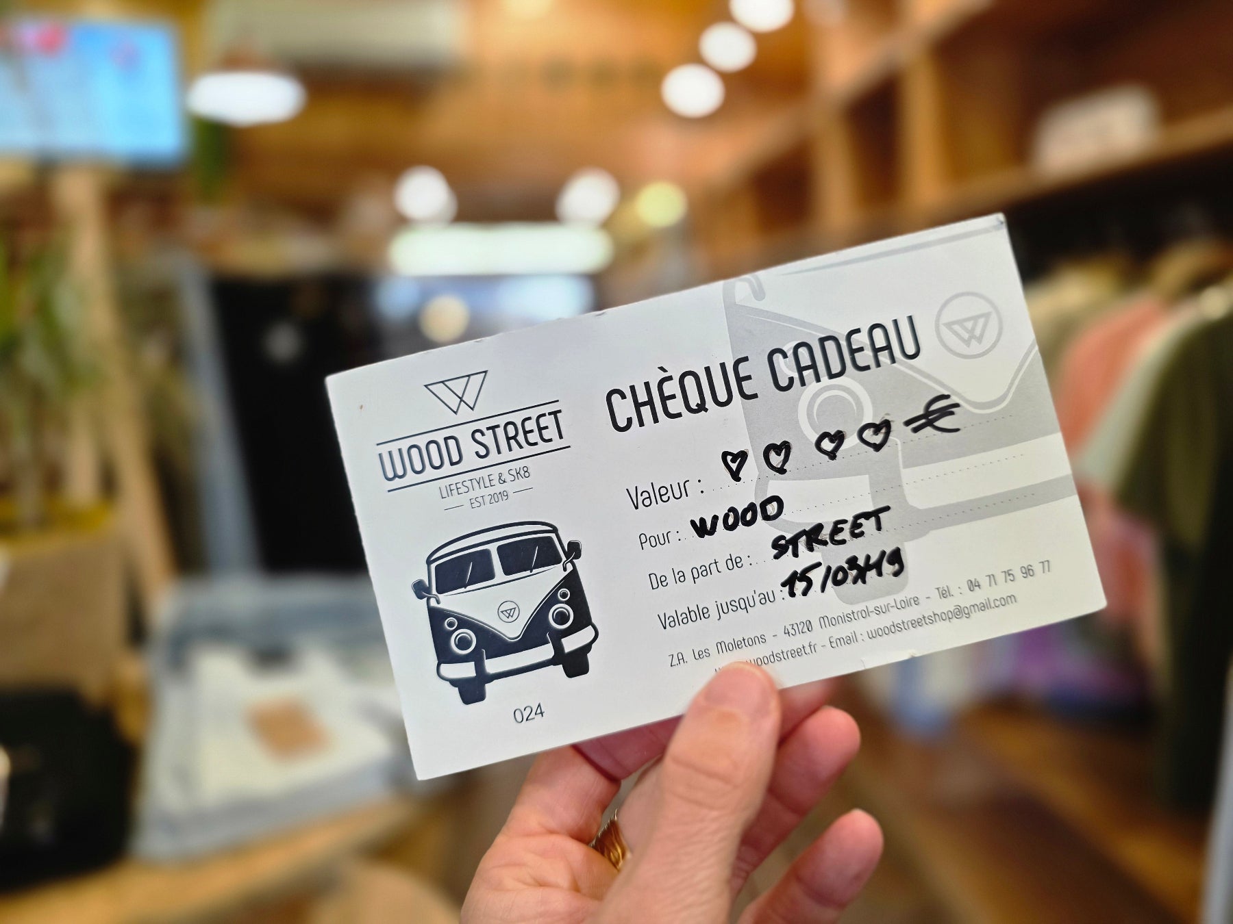 Carte cadeau Wood Street