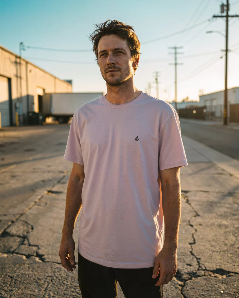 T-SHIRT SOLID STONE EMB SST