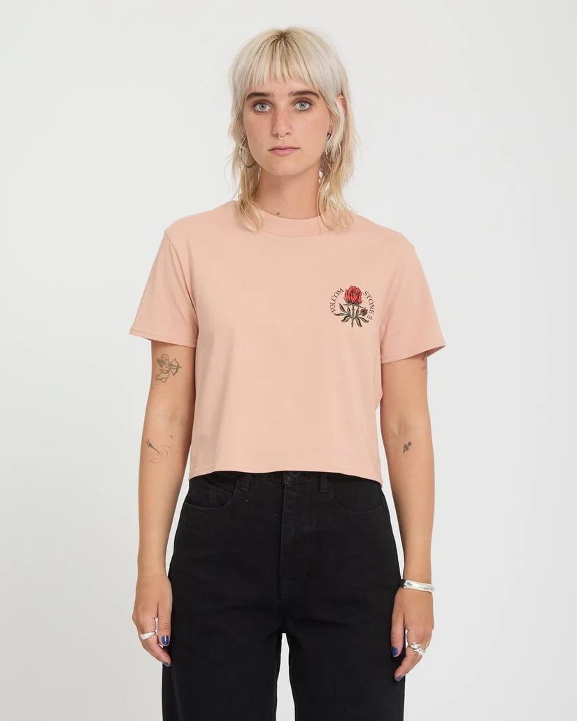 T-SHIRT FEMME VOLCOM DIAL CROP TEE