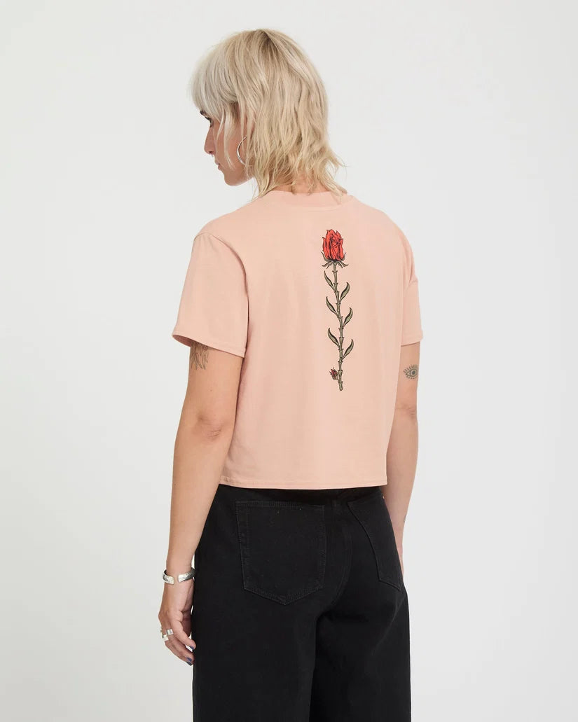 T-SHIRT FEMME VOLCOM DIAL CROP TEE
