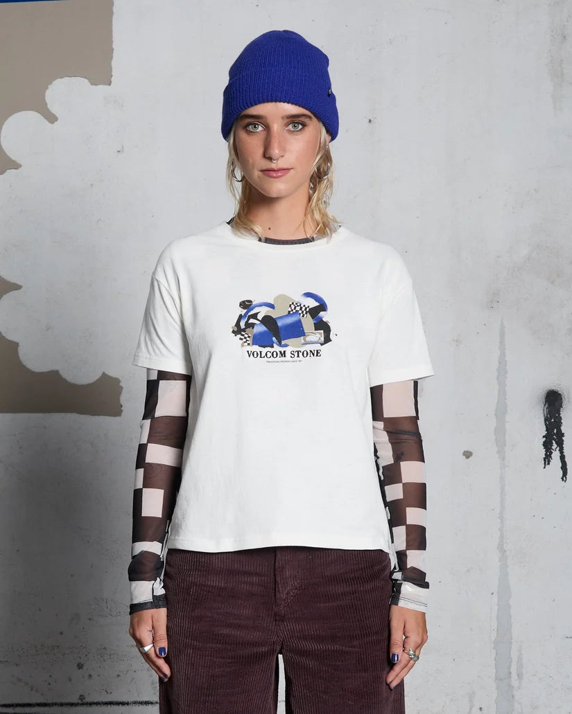 T-SHIRT FEMME VOLCOM CARRAU SS TEE 2
