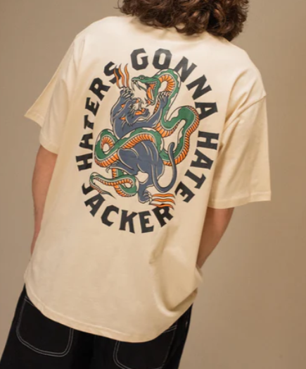 T-SHIRT JACKER HATERS BEIGE