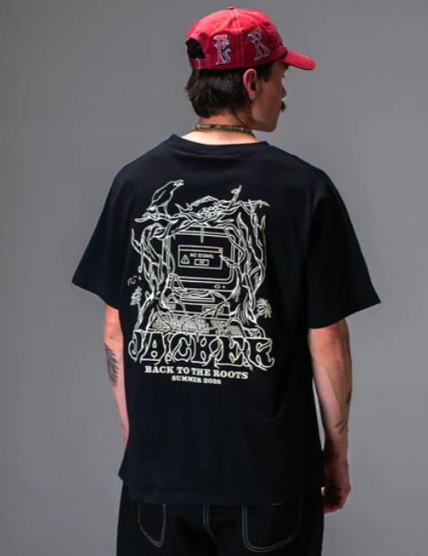 T-SHIRT JACKER  NO SIGNAL BLACK