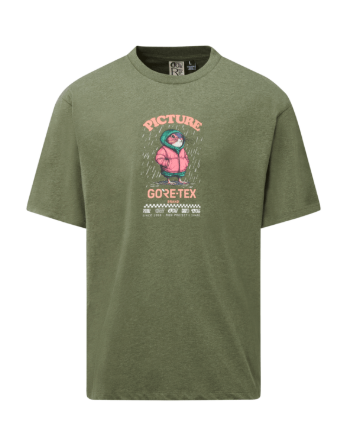 T-SHIRT HOMME PICTURE X GTX GRAPE LEAF MELANGE