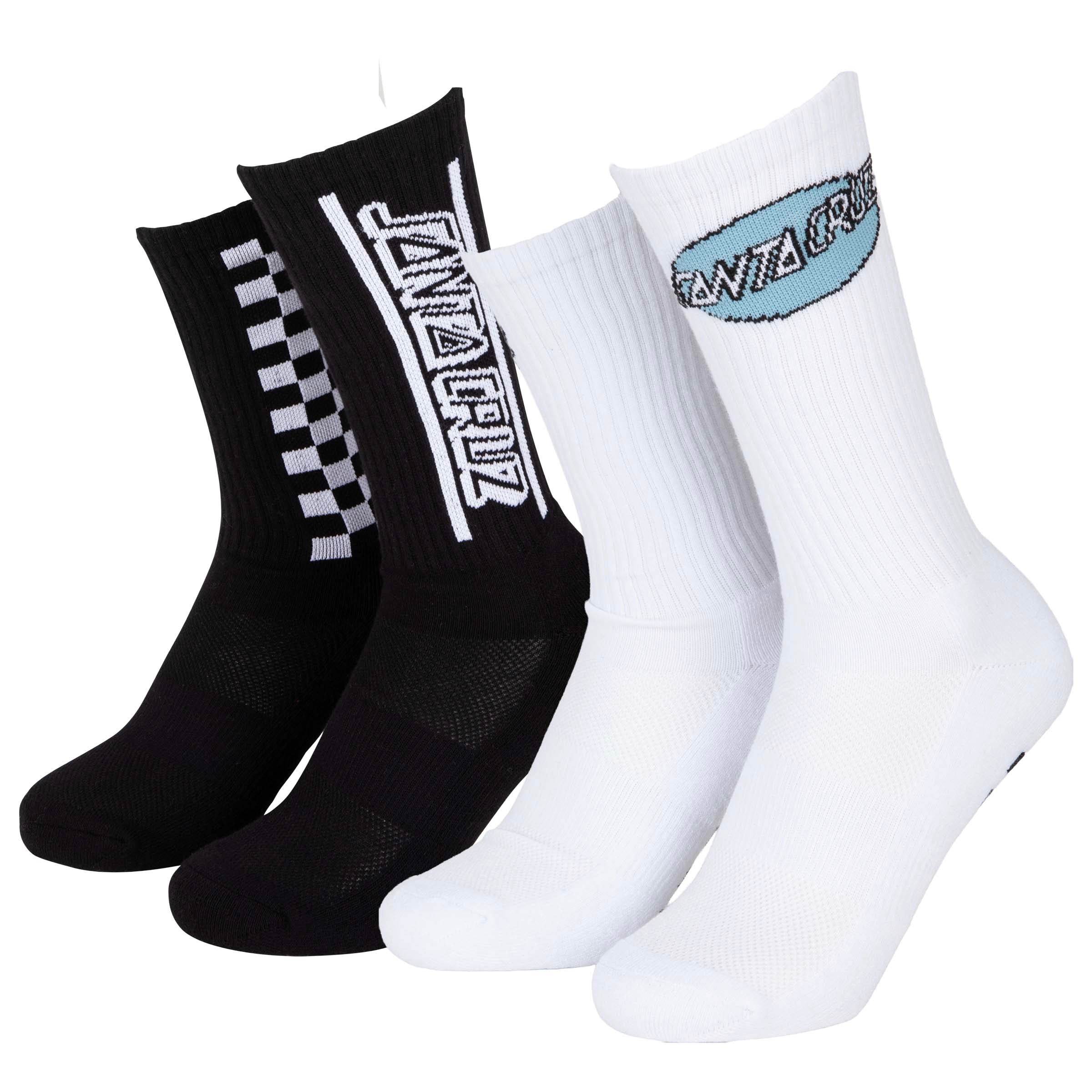 PACK DE 2 PAIRES DE CHAUSSETTES SANTA CRUZ FINISH LINE