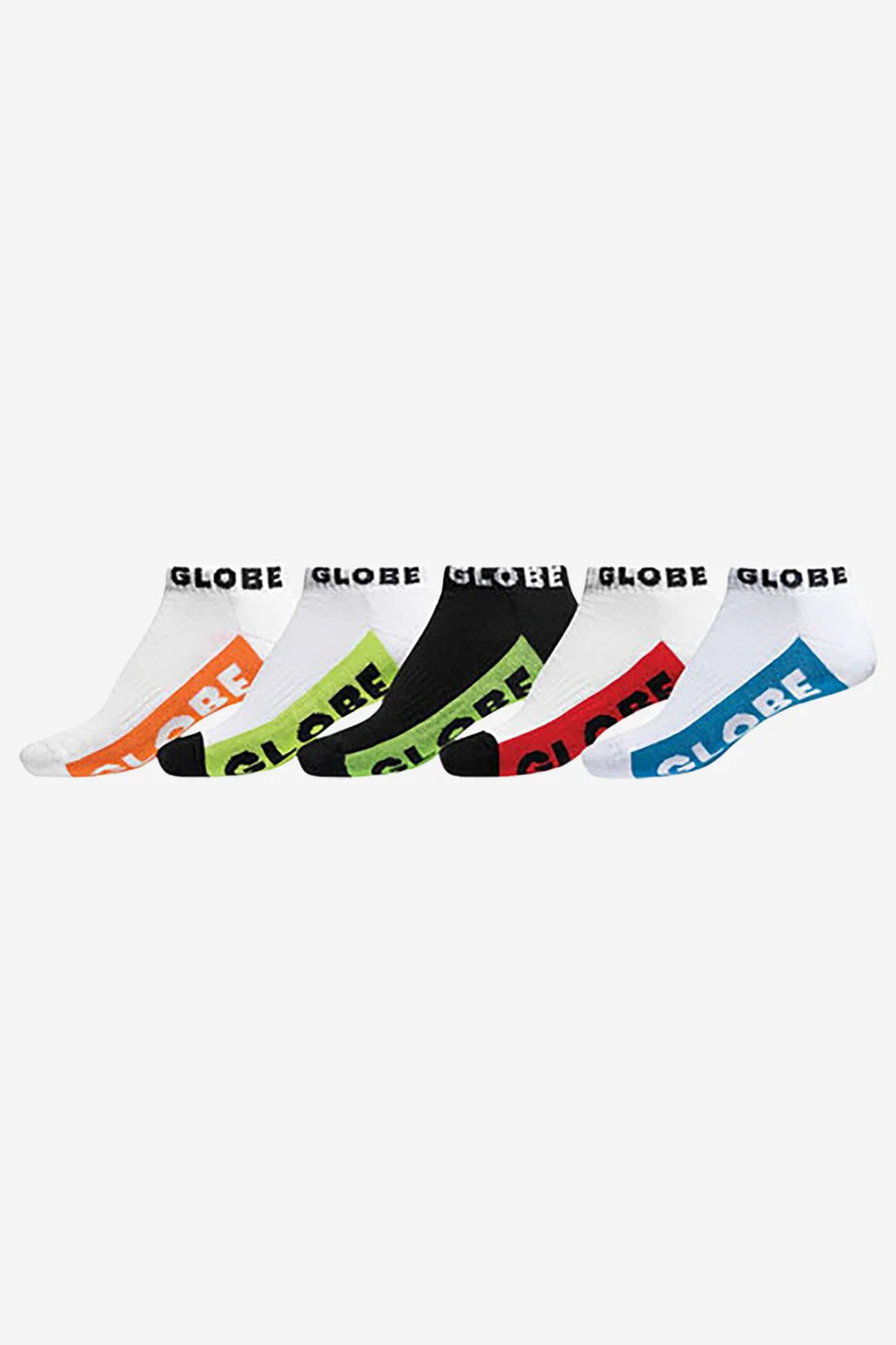 5 PAIRES DE CHAUSSETTES BASSE GLOBE MULTI BRIGHTS ANKLE