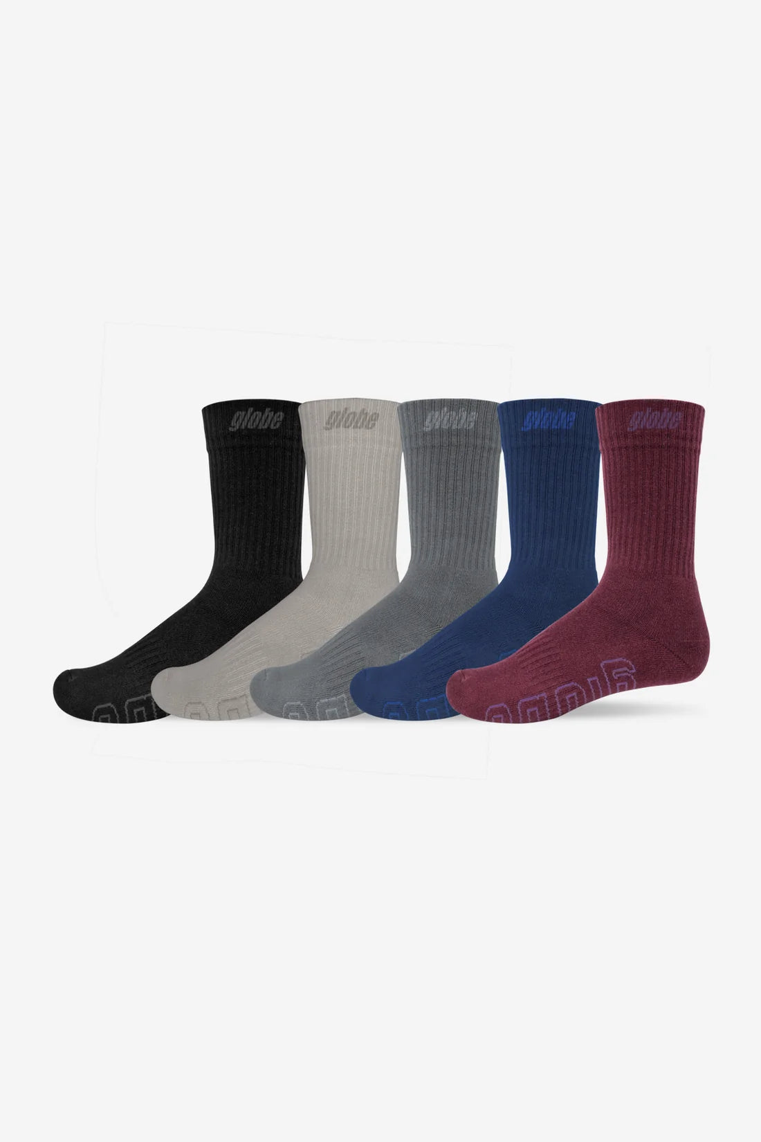 PACK DE 5 PAIRES DE CHAUSSETTES GLOBE IMPACT HI CREW