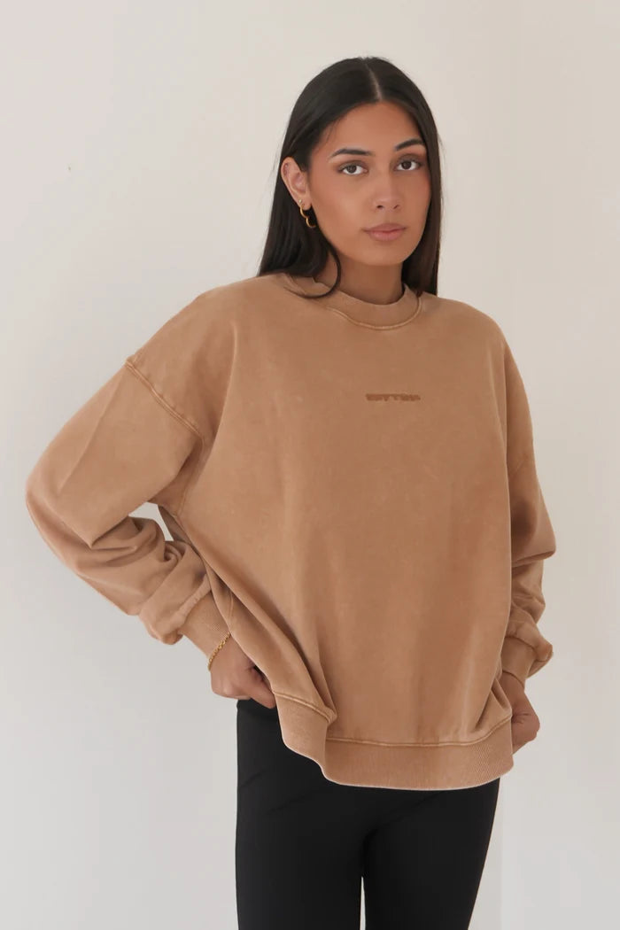 RHYTHM FEMME SALT WASH CREW NECK FLEECE
