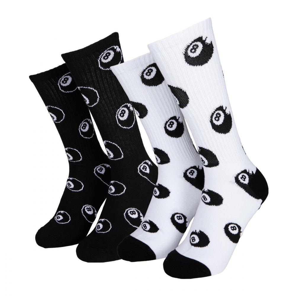 PACK DE 2 PAIRES DE CHAUSSETTES SANTA CRUZ WINKOWSKI EIGHT BALL