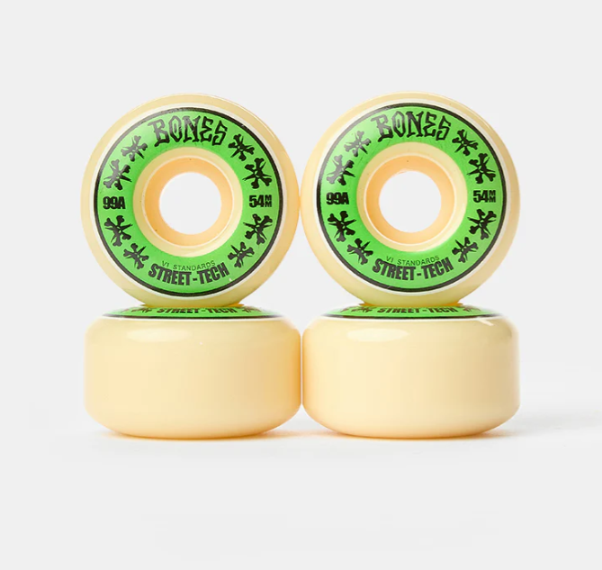 JEU DE 8 ROUES DE SKATE BONES STF V1 54MM 99A