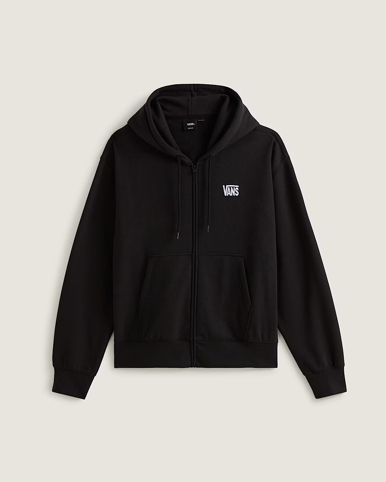 SWEAT VANS STRETCH LOGO FULL ZIP NOIR