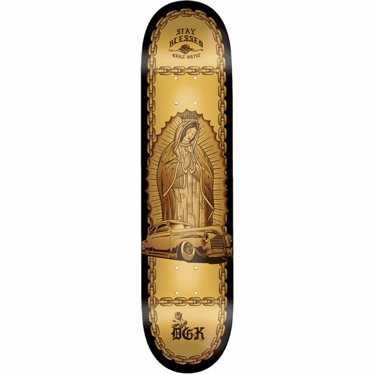 PLANCHE DE SKATE DGK DECK LO-SIDE ORTIZ BLACK 8.125 POUCE