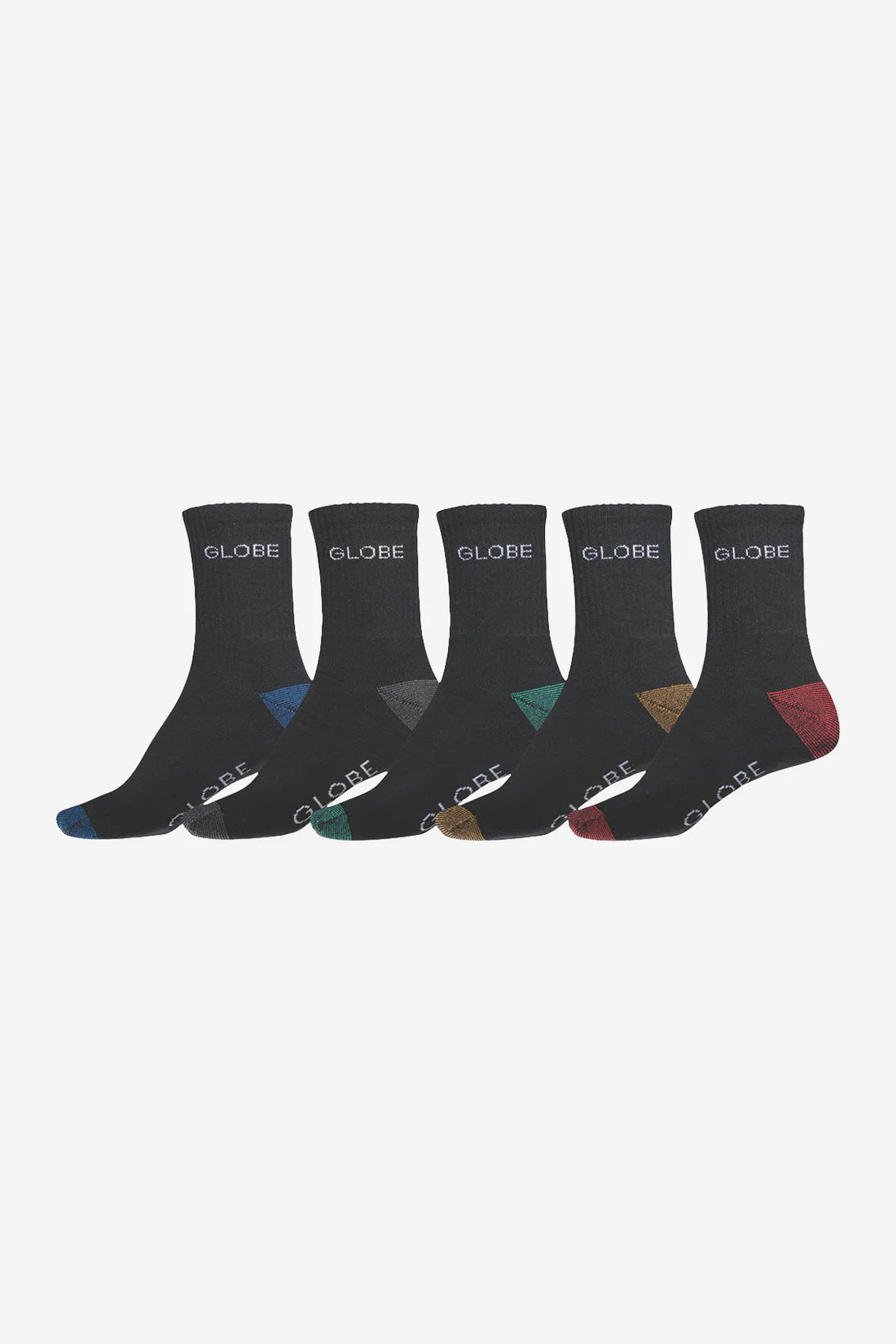 PACK DE 5 PAIRES DE CHAUSSETTES HAUTE GLOBE INGLES CREW SOCK