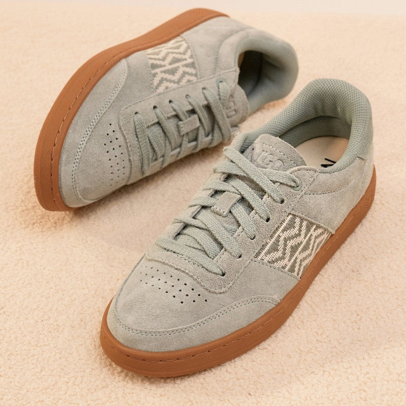 SHOES N'GO SAIGON SUEDE BEIGE/BLUE PEARL