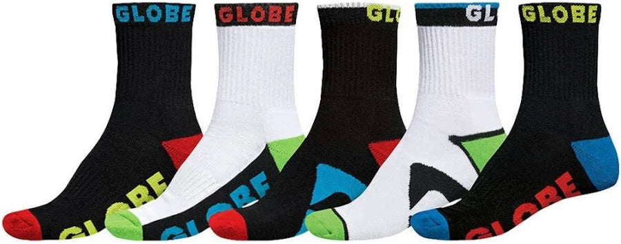 5 PAIRES DE CHAUSSETTES BOYS DESTROYER CREW ASSORTED