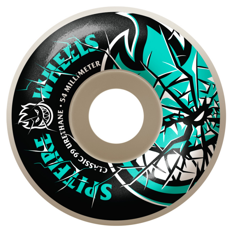 JEU DE 4 ROUES SPITFIRE 99A 54MM SHATTERED